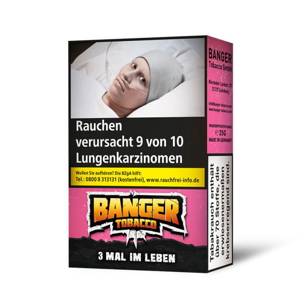 Banger-Tobacco 3-Mal im Leben 25g